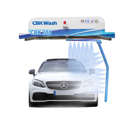 Hot dipped galvanized CBK 208 frame automatic touchless car wash machine with foam wax dryer spotless rinse works touchless car wash